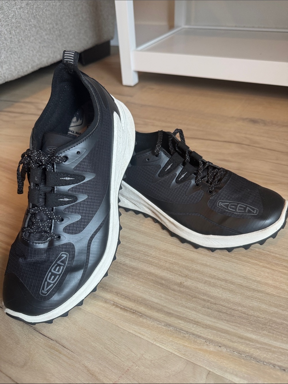 Keen Women’s Black and White Athletic Trail Sneakers